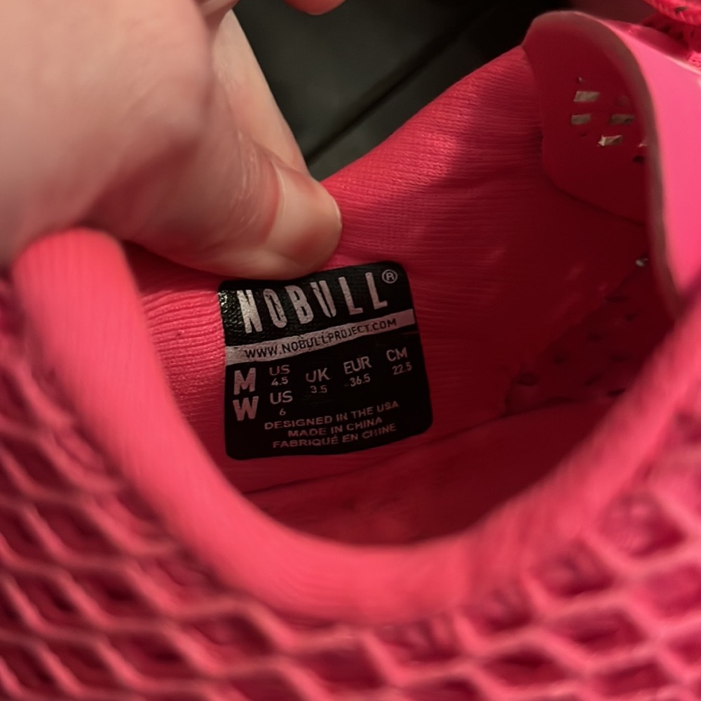 Women’s NOBULL Mesh bright pink shoes - Picture 7 of 11
